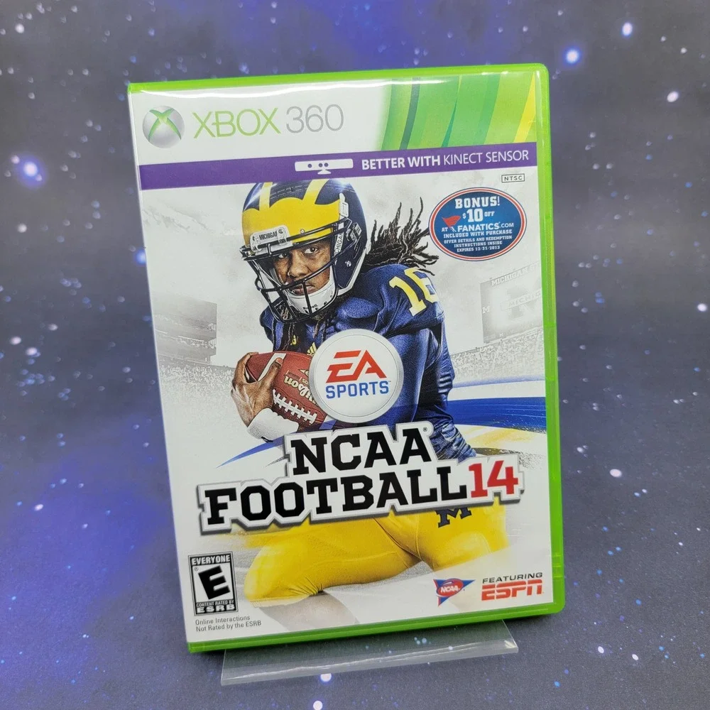 EA Sports NCAA Football 14 Xbox 360 Video Game Denard Robinson Cover No Manual B